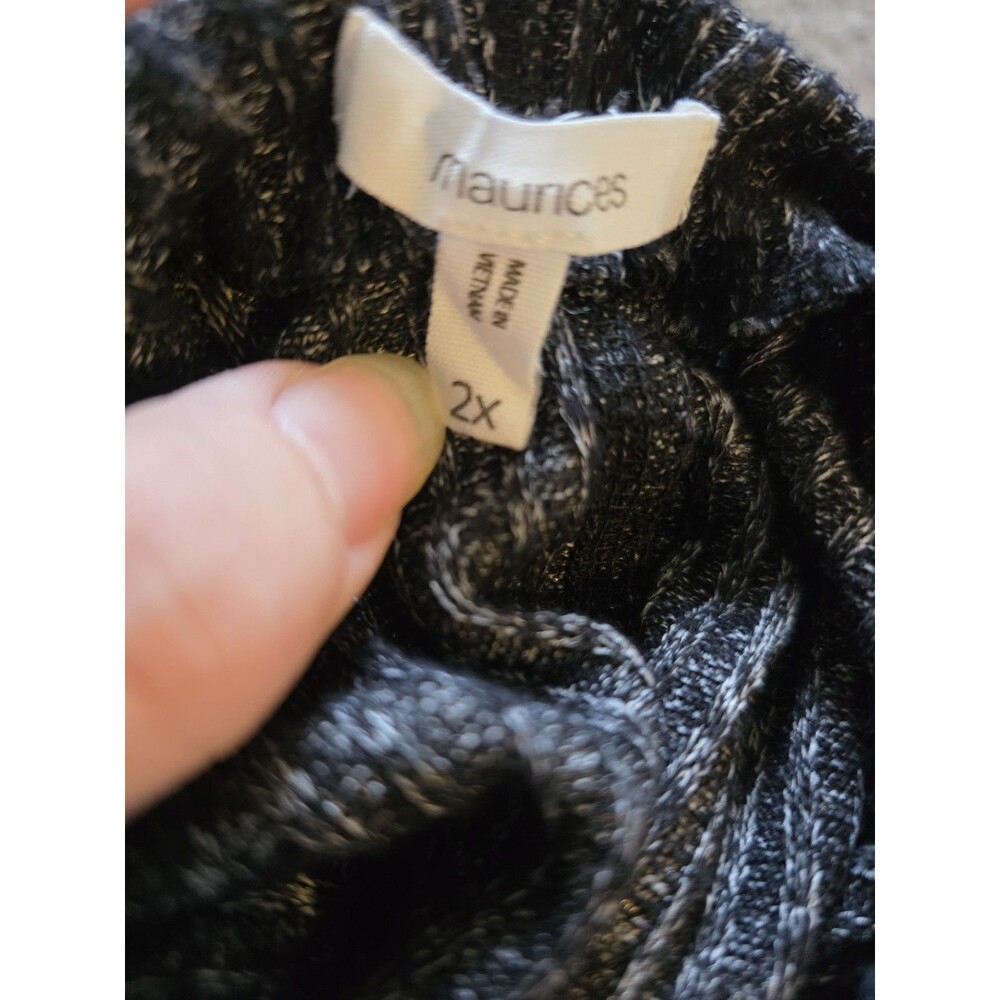 Maurice's Women's Long Sleeve Shirts Size 2XL Black - Picture 3 of 3